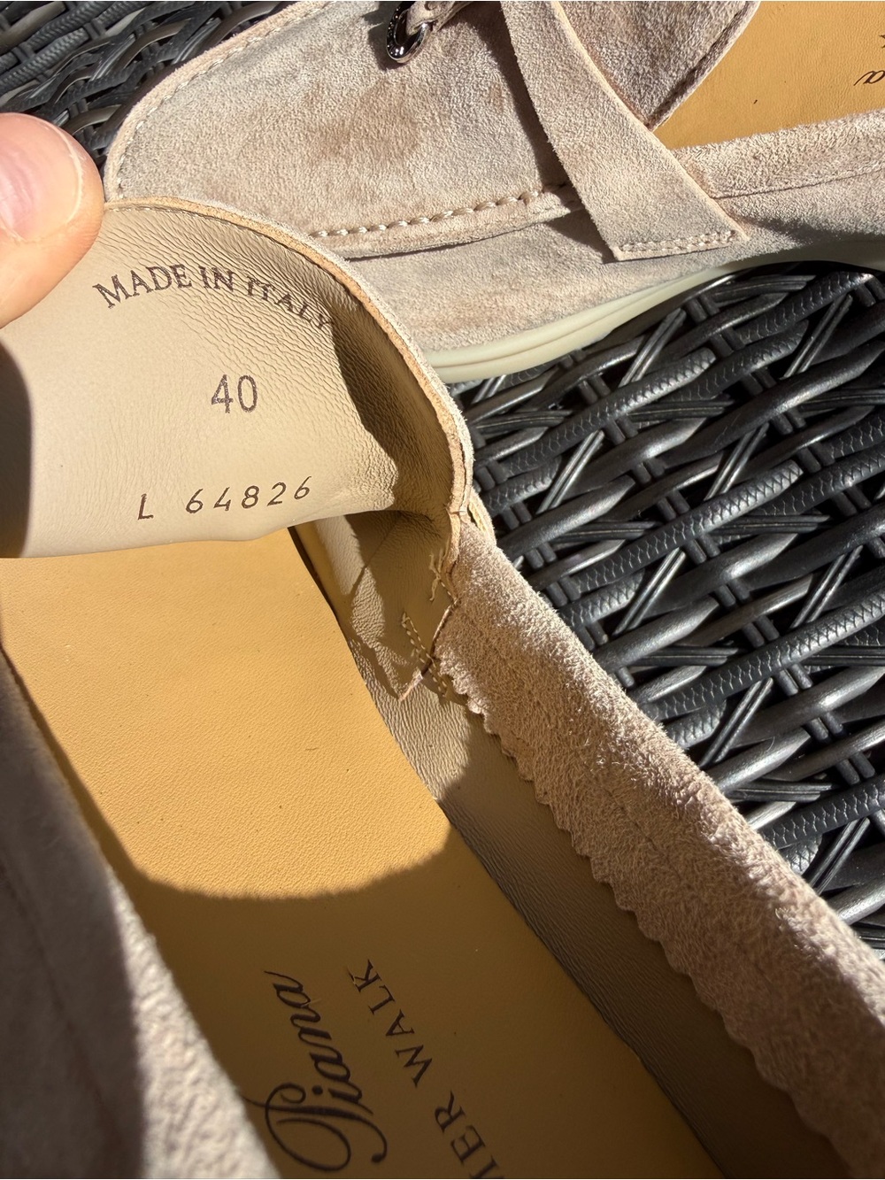 Loro Piana Beige Suede Loafers with Silver Metal Bit - Picture 5 of 6